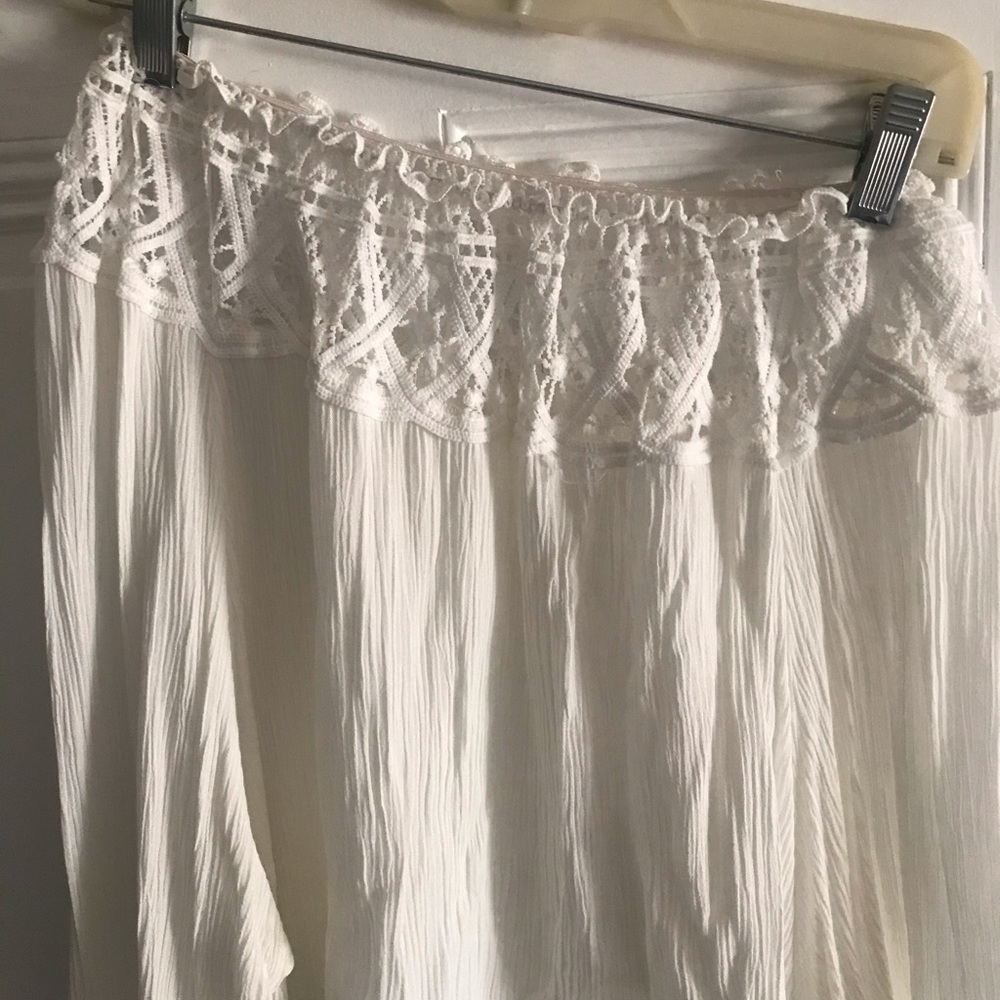 White off the shoulder top